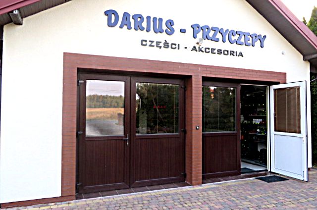 Darius-Przyczepy - specjalistyczny sklep zajmujący się sprzedażą części do przyczep bagażowych, ciężarowych, do przewozu łodzi, samochodów, motocykli i zwierząt. W sklepie zaopatrzycie się Państwo również w elementy wyposażenia i części do przyczep kempingowych
